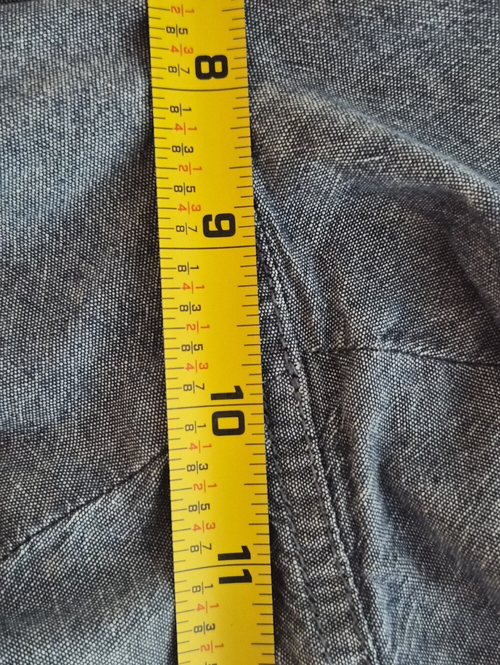 Talbots Girlfriend Navy Cotton Chambray Chinos 14P Coastal Resort - Picture 8 of 9